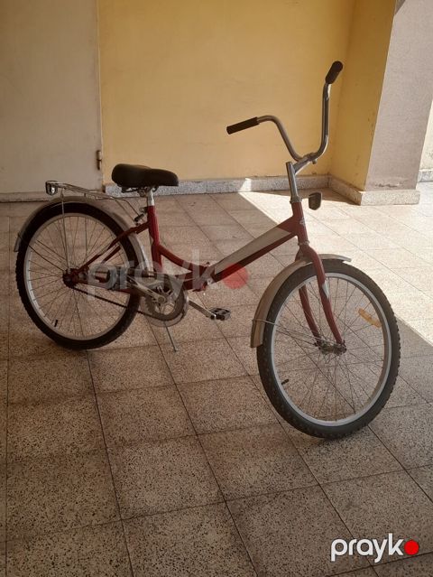 Şəhər tipli uşaq velosipedi, 24", qırmızı, step-through