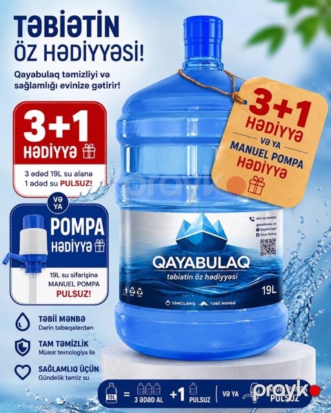 İçməli su sifarişi 19L — Bakı