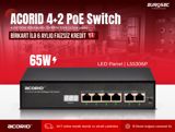 4-Portlu PoE Switch "Acorid LS5306P" — Eurosec — Сетевое и серверное оборудование