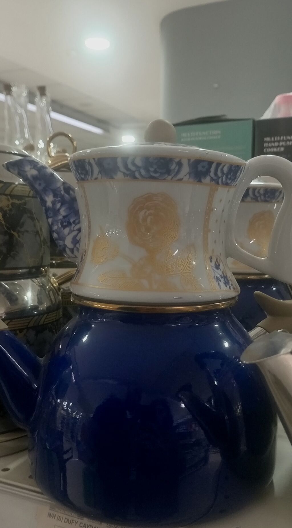 Çay dəsti, rəng - Mavi, Keramika