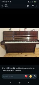 Upright piano – “Yarast” (Ярасть) modeli. Klassik, qəhvəyi taxta — Gülər