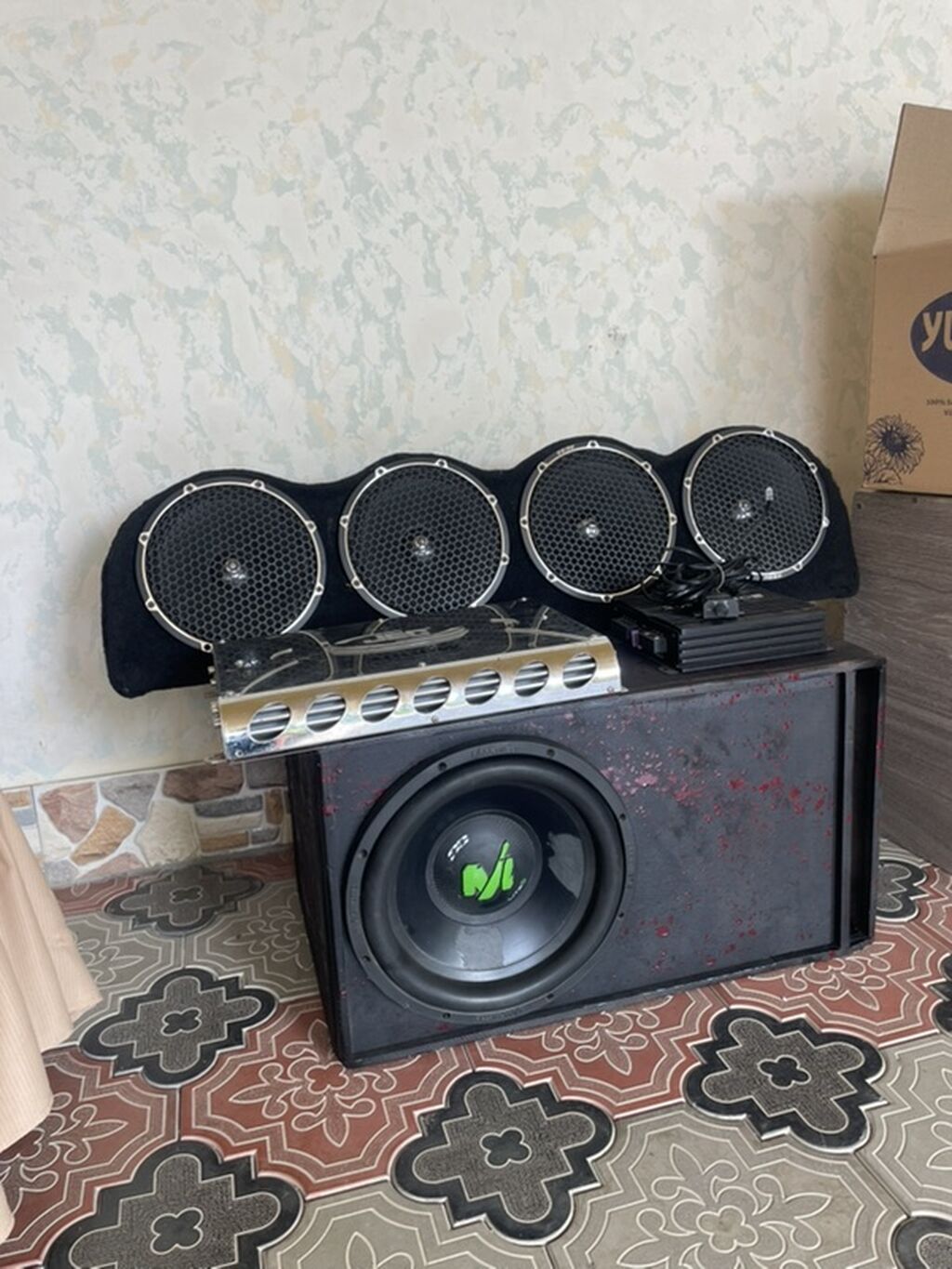 Aparatura satilir 20 lik apo 750 w pro versiya jec 3000 usilitel mono — Elektronika, Balakən