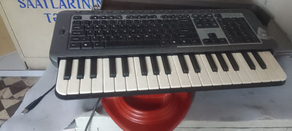 USB MIDI klaviatura (mini piano klavişləri) - 25 klavişli (2 oktavaya — Mallar, Digah (2)