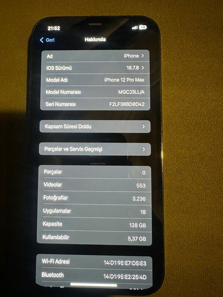 Apple iPhone 12 Pro Max Pacific Blue 128GB/6GB — Telefonlar və qadjetlər, Gəncə (7)