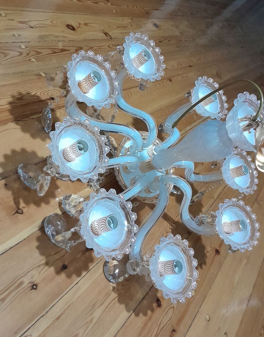 Çılçıraq, 10 və daha çox lampa, Şüşə — İşıqlandırma, Göyçay