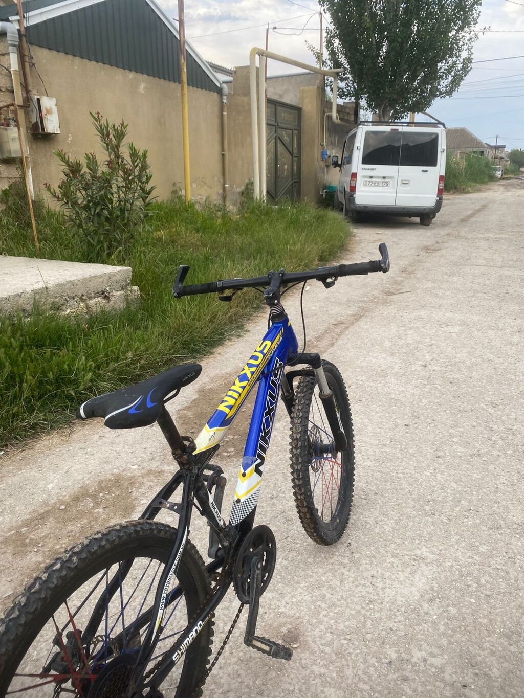 NIKKUS dağ velosipedi - Rəng: mavi/sarı/qara dizayn, çərçivədə — Dağ velosipedləri, Digah (4)
