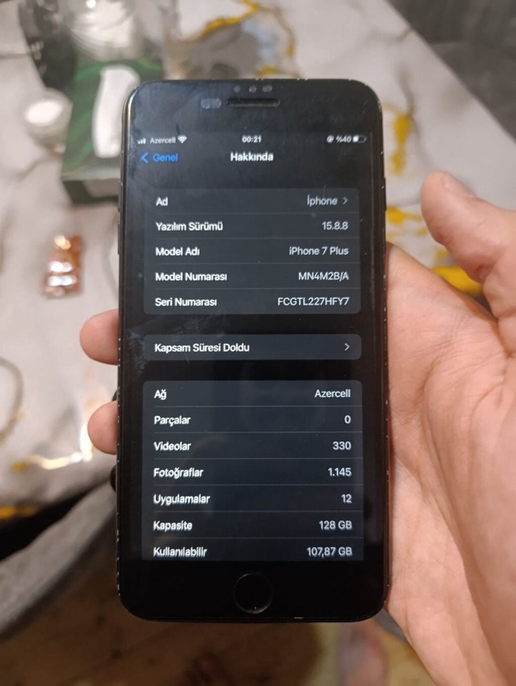 IPhone 7 Plus, 128 GB, Jet Black, Barmaq izi — Apple iPhone, Bakı (4)