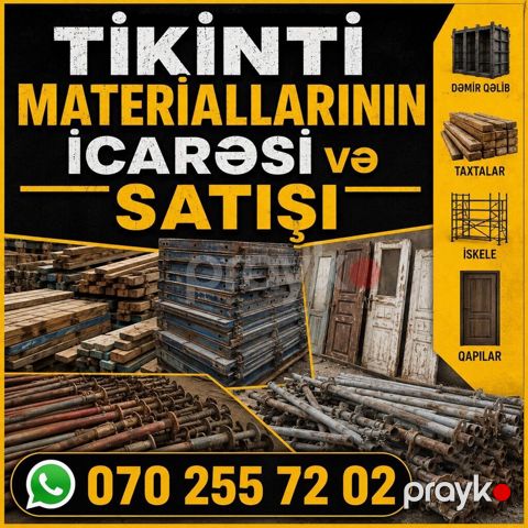 Tikinti materiallarının icarəsi və satışı — Bakı