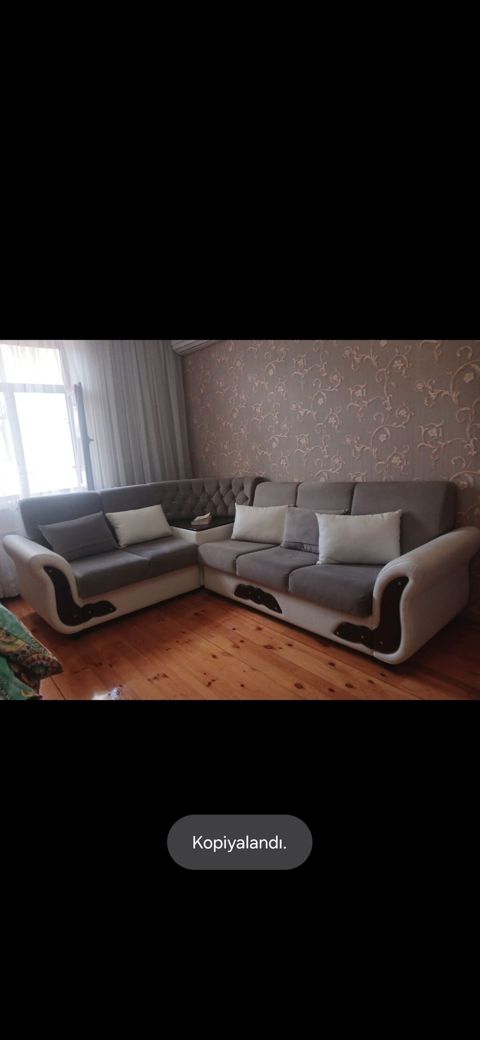 Künc divan 450₼. Açılır baza yoxdur. Ölçü -2.17/2.79 Ünvan Xırdalan