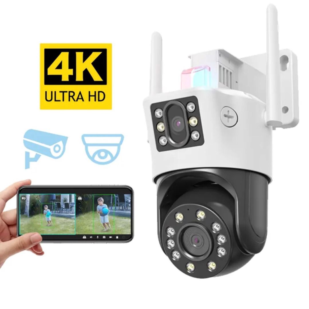 Wifi PTZ360° çöl 2 kamera 8MP/4K+64GB — Təhlükəsizlik sistemləri, Bakı
