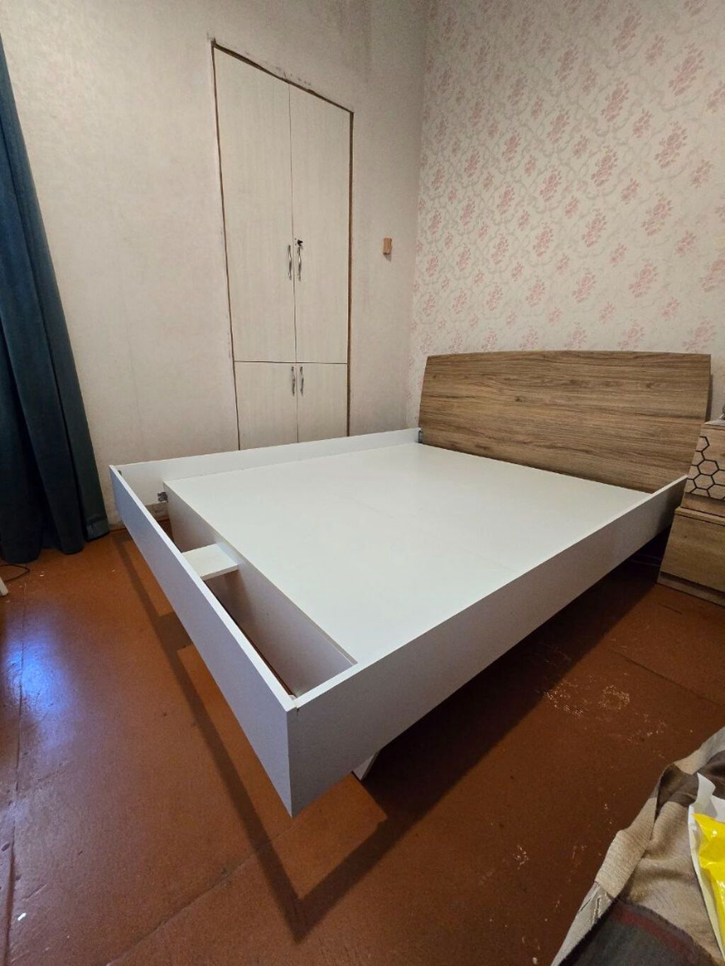 İşlənmiş, İkinəfərlik çarpayı, Bazasız, Matrassız, Siyirməsiz — Mebel, Bakı (3)