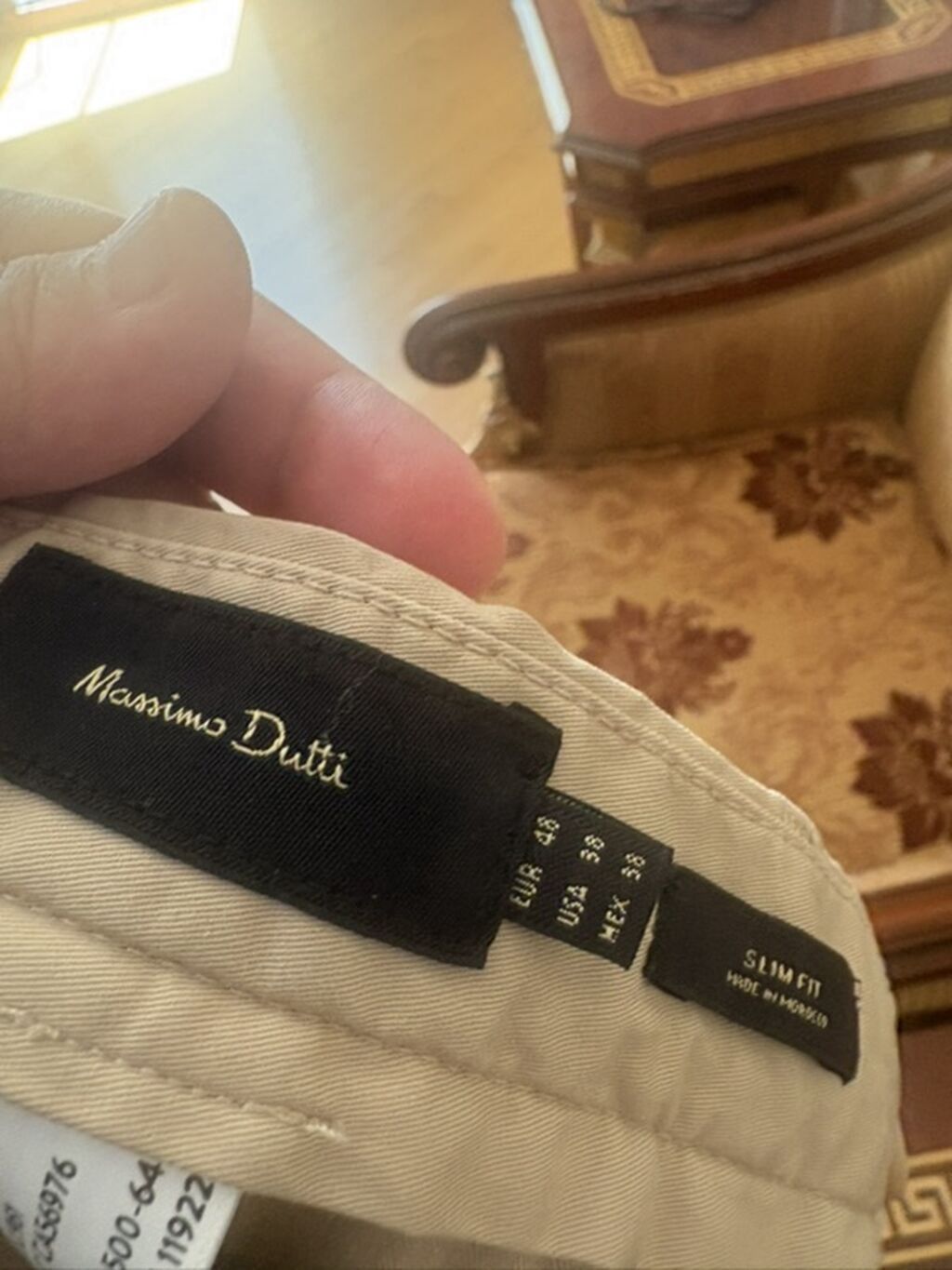 Klassik Şalvar, Massimo Dutti, XL, rəng - Bej — Şəxsi əşyalar, Bakı (2)