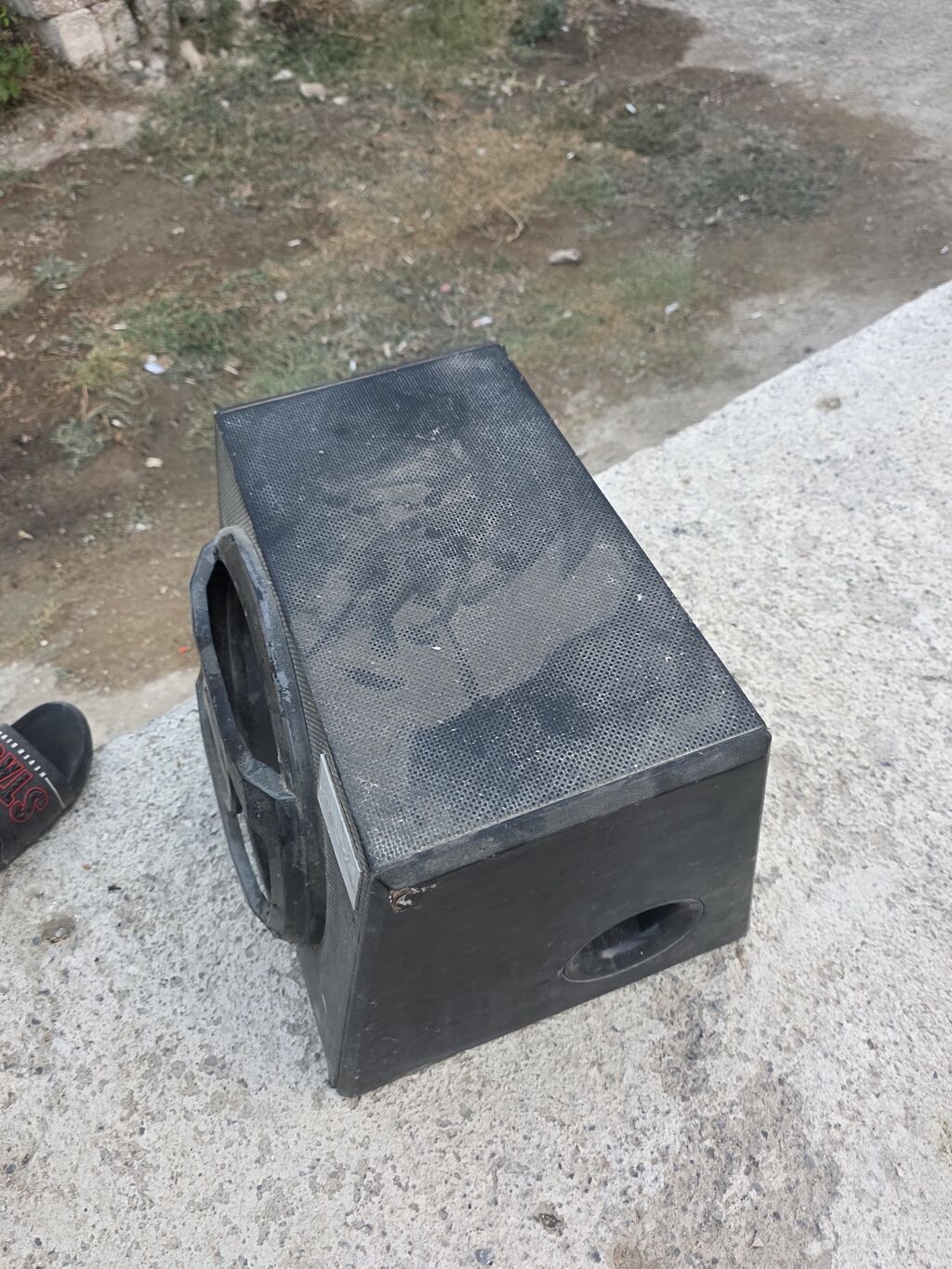 Aktiv bas səsgücləndiricisi (subwoofer) - Korpus: taxta/kompozit, ön — Elektronika, Digah (4)
