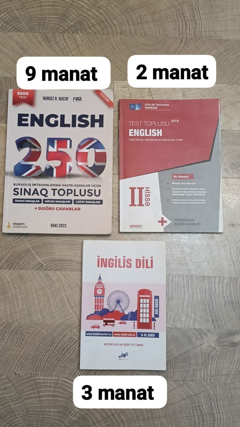 İngilis dili üzrə test və sınaq topluları dəsti - English 250 – — Kitablar və jurnallar, Bakı
