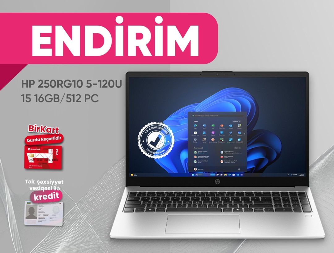 Noutbuk "HP 250R G10" — Elektronika, Bakı