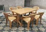 Plastik masa 140x80 (stul yoxdur) İşlənmiş amma yaxşı vəziyətdə - — Furniture