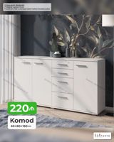 Komod – ölçülər: 40×80×160 sm - Material: 18 mm laminat - Rəng — Mebel