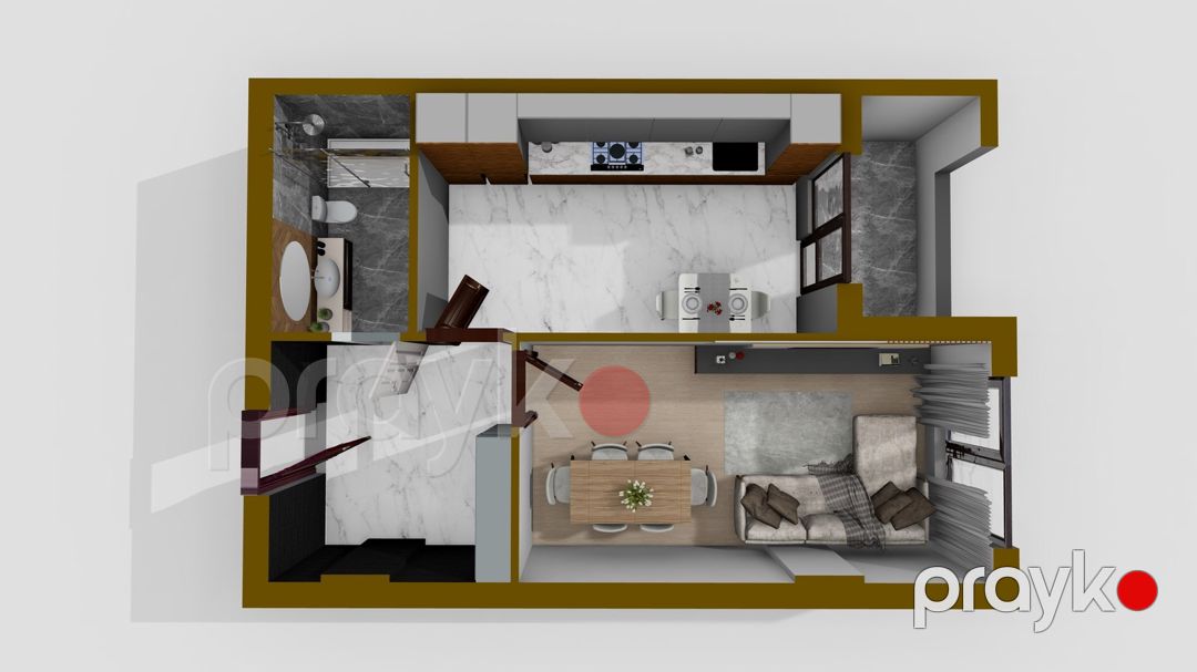 Satılır 2 otaqlı yeni tikili 74 m² — Mənzil, Bakı (5)
