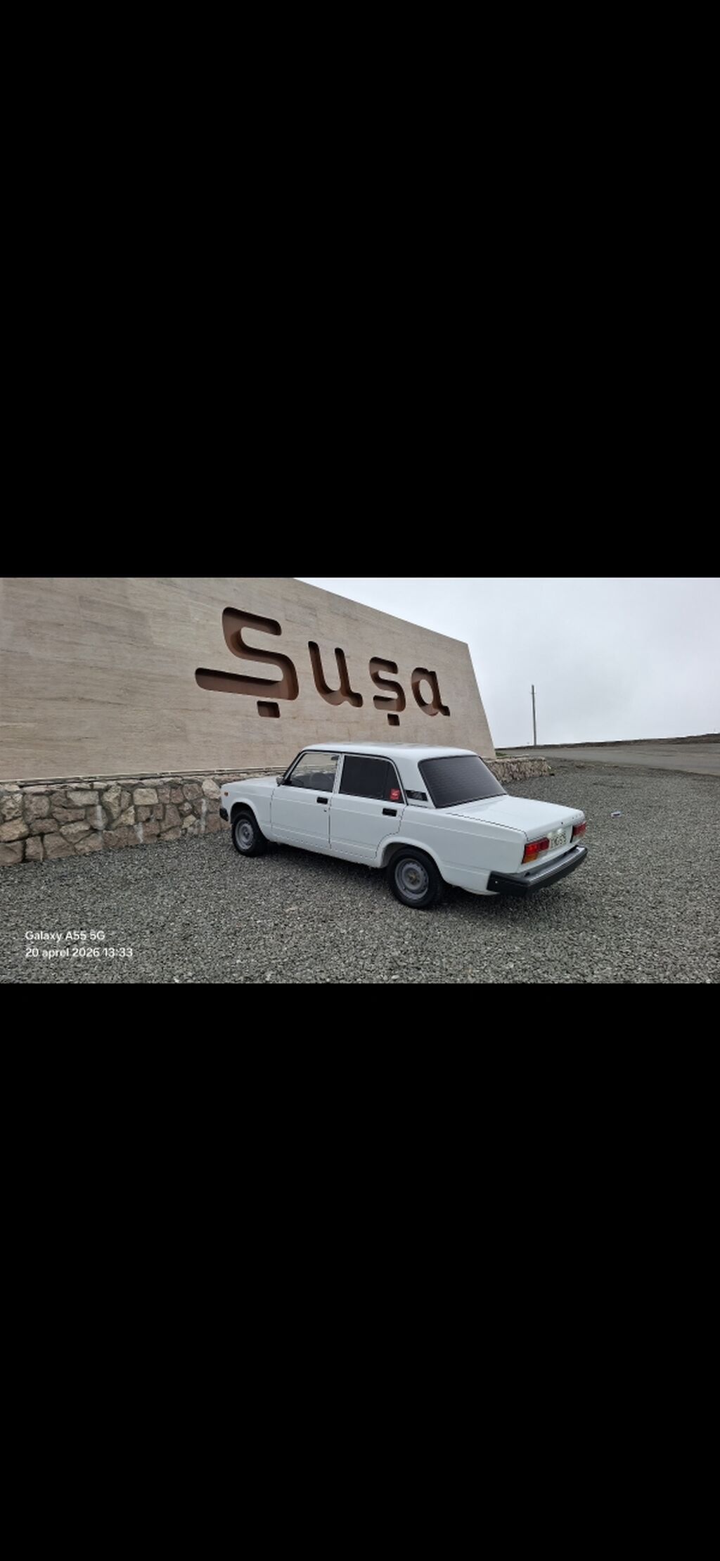 VAZ 2107, ağ rəng, sedan gövdə. Texniki xüsusiyyətlər: - Benzin — Avtomobillər, Xankəndi (2)