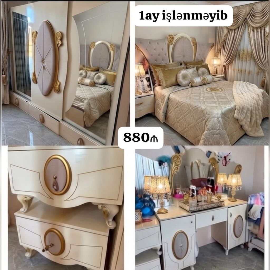 *880₼ 1ay işlənməyib YATAQ mebeli :-TƏCİLİ SATILIR*‼️ Demək olar — Mebel, Bakı