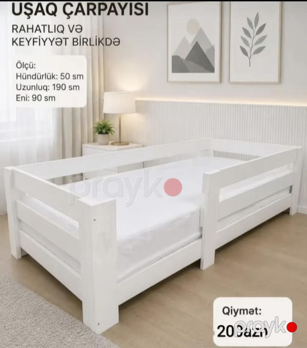 Uşaq çarpayısı – rahat 2 ədəd var 2 ədəd 200 manata 1ri 100 manata — Mebel, Bakı (2)