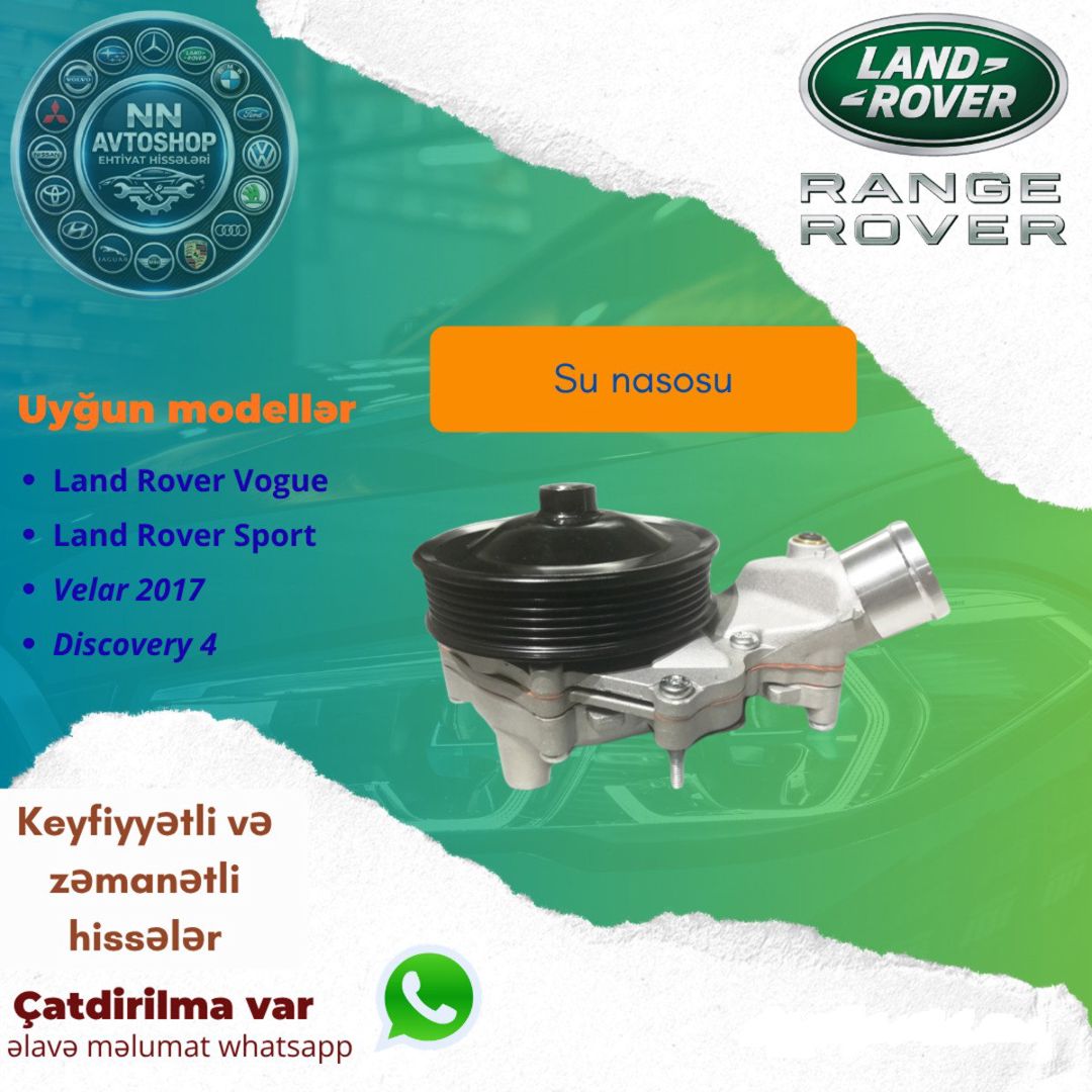 Range Rover Sport Vogue 2013 -2017 3.0 benzin su pompası nasosu — Ehtiyat hissələri və aksesuarlar, Bakı