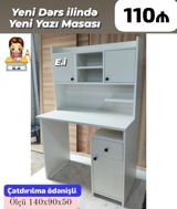 **Mini Yazı Masası 110Azn💥* ✔️Rəng Ağ/Krem ✔️ Çatdırılma ödənişli — Goods