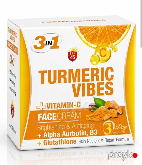 Sarı kök və Vitamin C tərkibli üz kremi