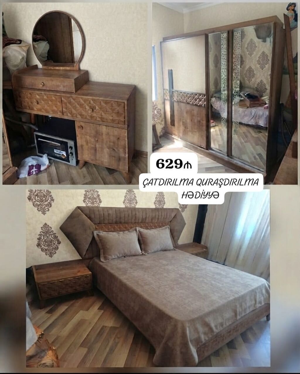 629₼ Yataq desti Turkiye istehsalidir catdirilma qurasdirilma daxil — Mebel, Mehdiabad