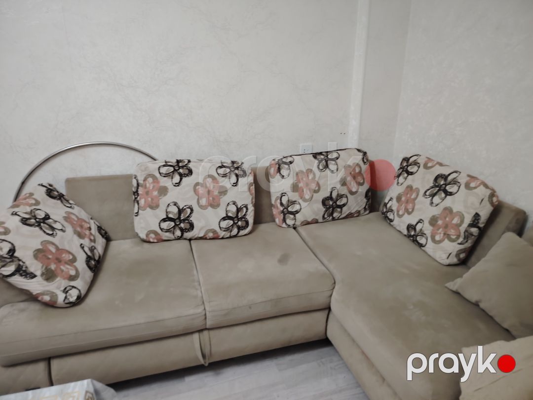 Küncü divan (угловой диван), bej, açılan — Divanlər, Bakı (2)