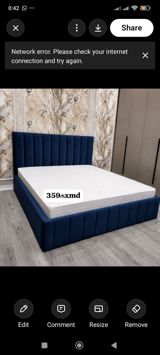 Velvet çarpayı dəsti – mavi rəng - Yataq ölçüsü: 359 xmd (şəkildə — Furniture