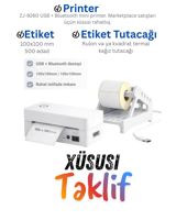 ZJ-9260 termal barkod və birmarket etiketi printeri — Smart Touch