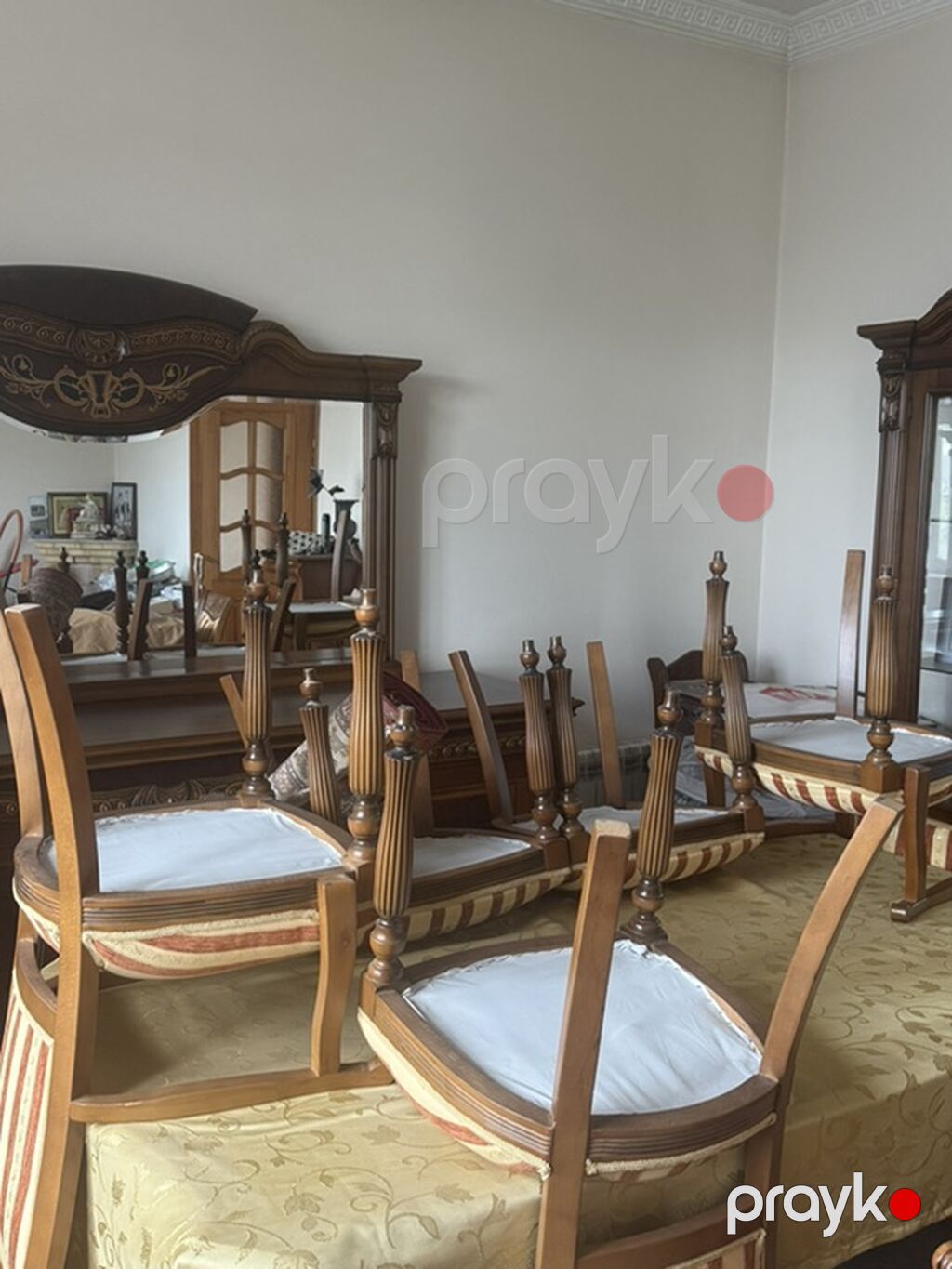 Klassik üslubda taxta qonaq otağı mebel dəsti - Material: keyfiyyətli — Mebel, Bakı (8)