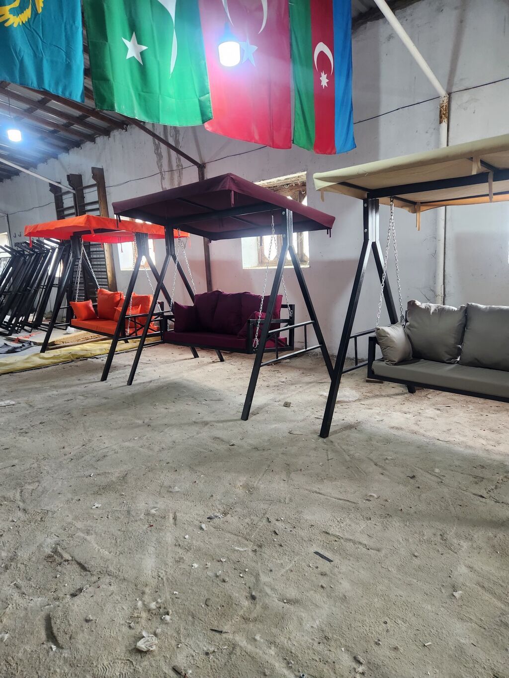 Bağ yelləncəyi – metal konstruksiyalı, 3 nəfərlik - Geniş oturacaq: 3 — Yelləncəklər və aksessuarlar, Bakı (2)