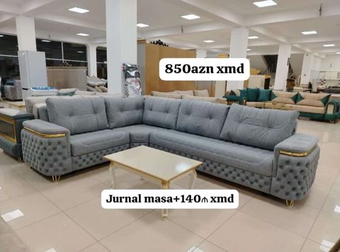 Künc divan, qonaq otağı üçün — 3×2