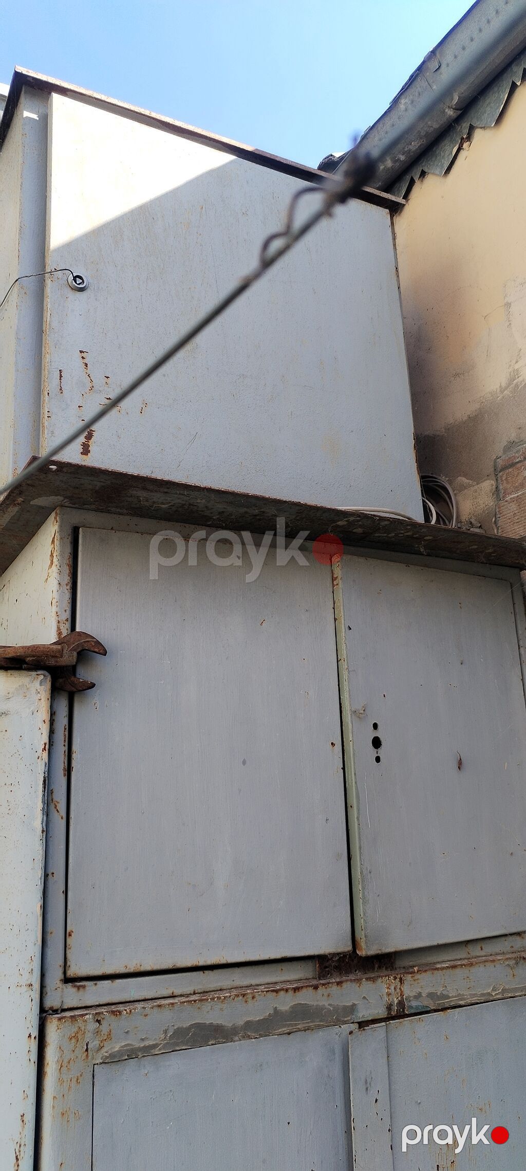 Metall şkaf – iki hissəli, üst bloklu - Material: qalın poladdan — Mallar, Bakı (3)