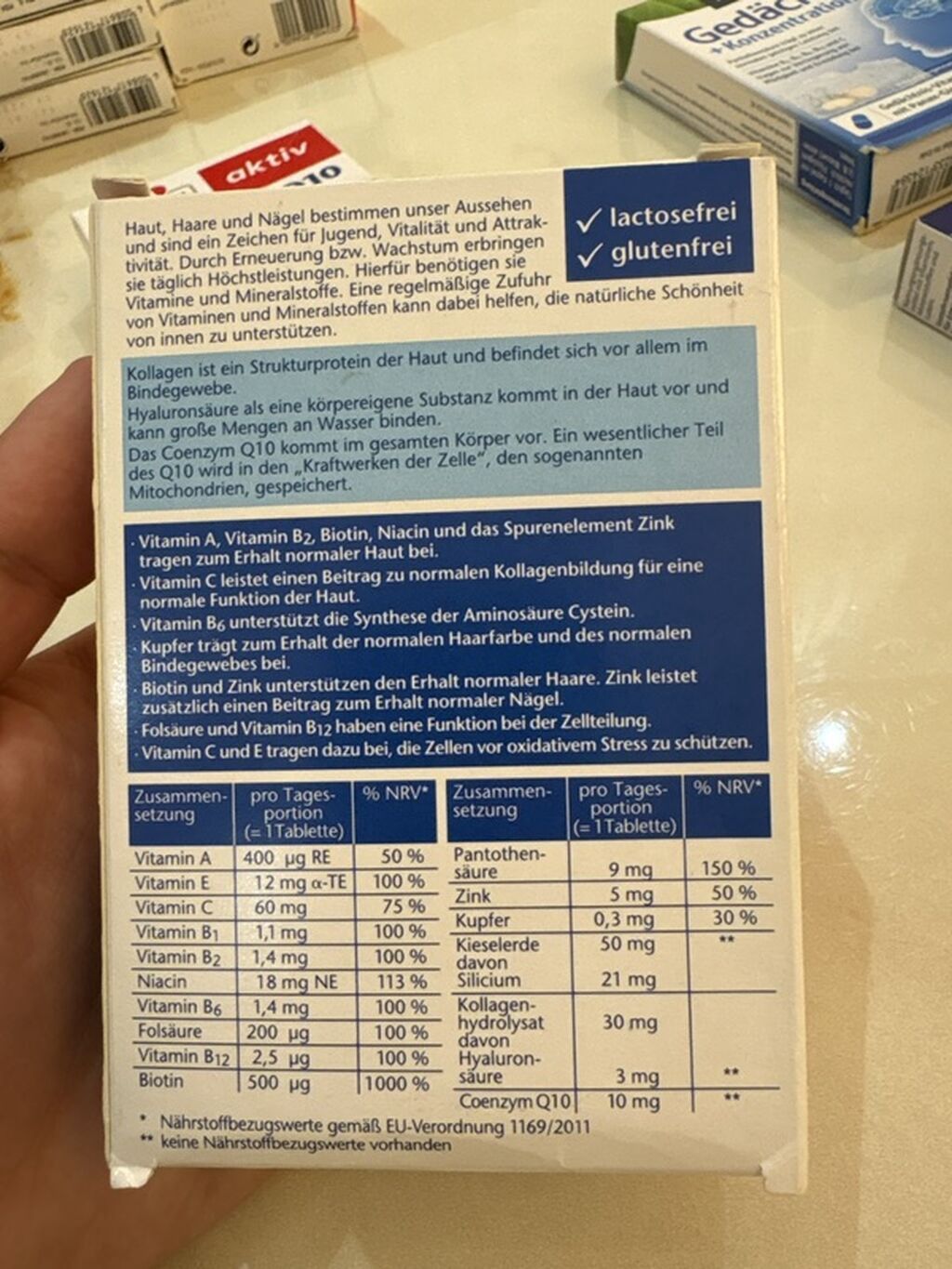 Doppelherz aktiv – Haut + Haare + Nägel vitamini və mineral kompleksi — İdman qidası və əlavələr, Bakı (2)