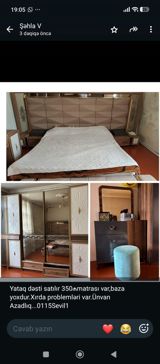 İkinəfərlik çarpayı, Dolab, İşlənmiş — asiya — Furniture