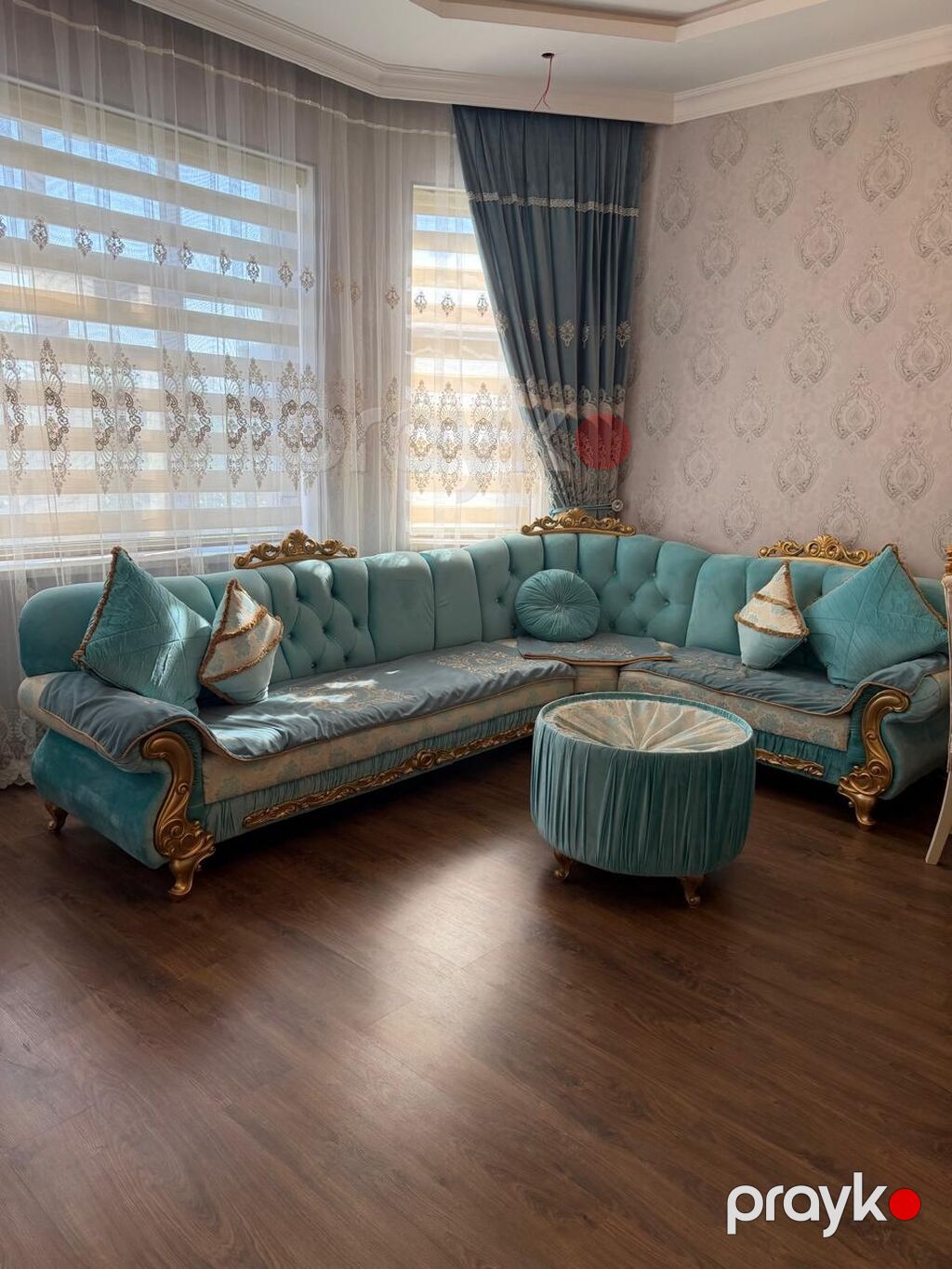 Klassik üslubda künc divan dəsti - Üslub: Barokko motivli klassik — Mebel, Bakı (2)
