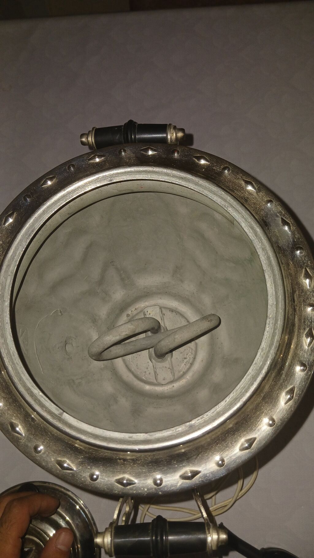 Elektrik samovar – sovet istehsalı, paslanmayan metal korpuslu, oymalı — Samovarlar, Şirvan (4)