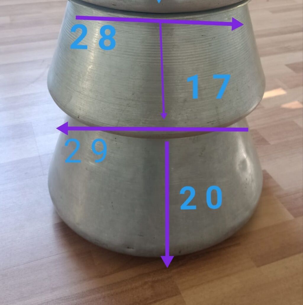 Alüminium qazanlar — 11 L və 15 L