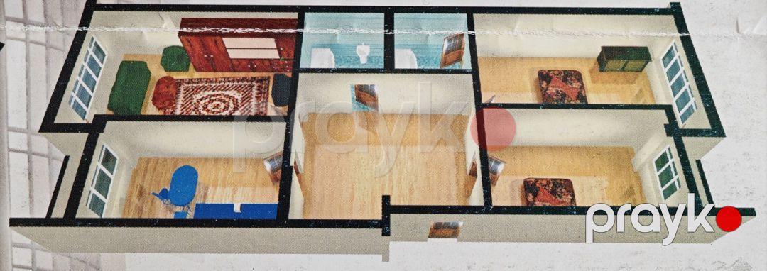 Satılır 3 otaqlı yeni tikili 140.6 m² — Mənzil, Bakı (4)