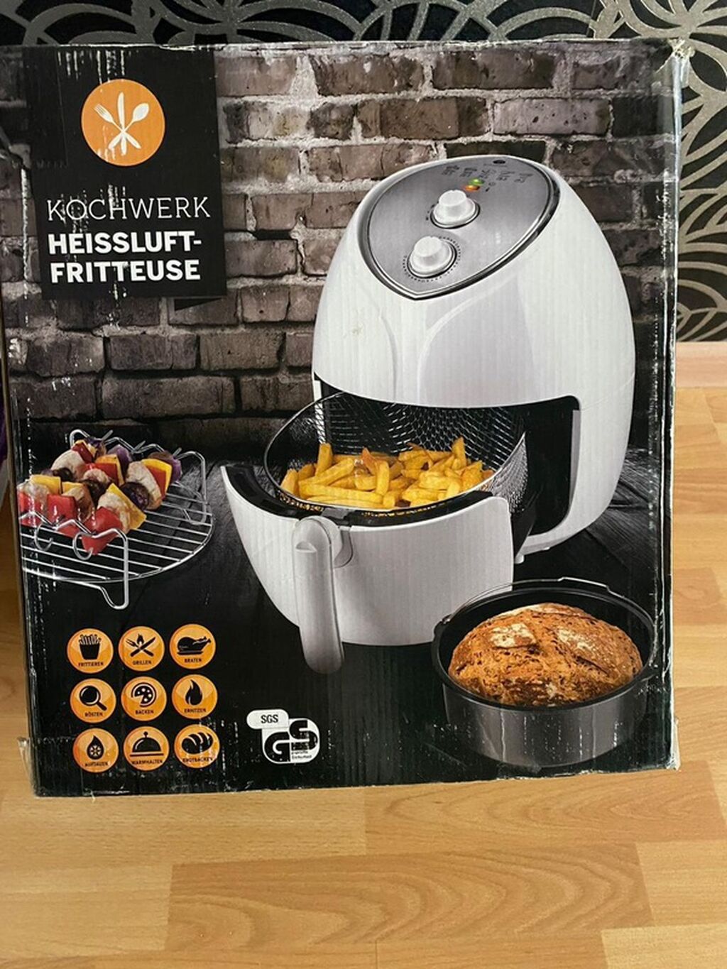 Kochwerk Heissluft-Fritteuse – isti hava fritözü - Rəng: ağ