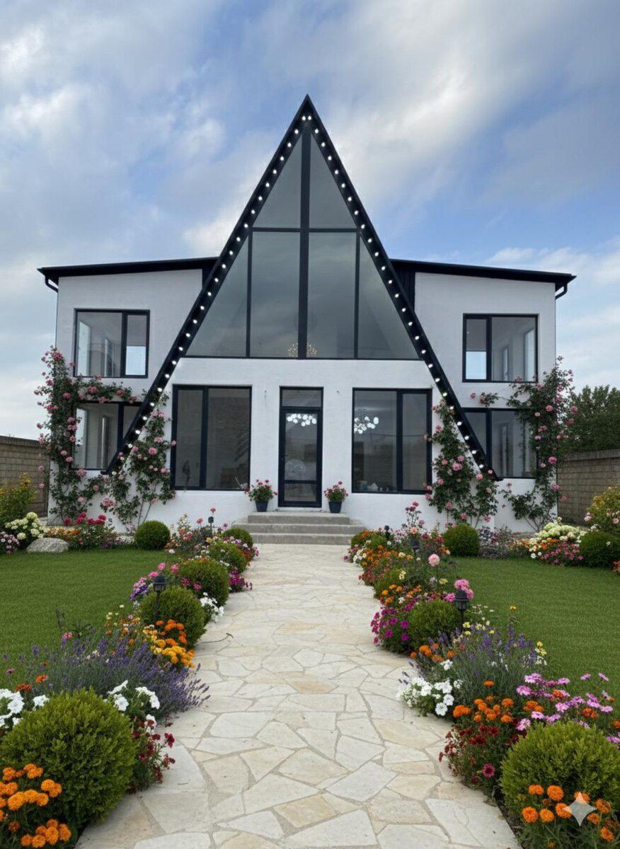 A-frame ev tikintisi — Mallar, Bakı