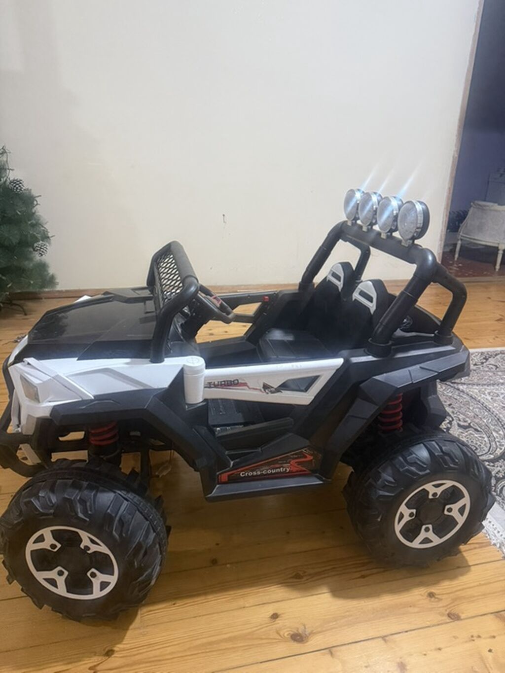 Uşaqlar üçün elektrikli “off-road” tipli ikioturacaqlı maşın - Güclü — Mallar, Xırdalan (2)