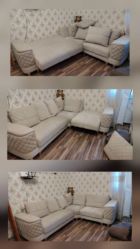 Tecili kunc divan satilir. acilir bazasi var. Yaxsi veziyyetde. 450