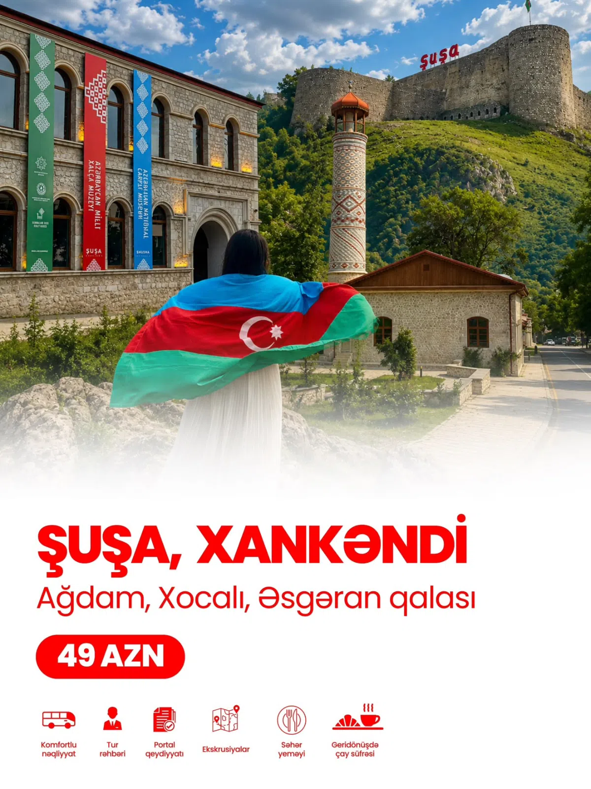 Qarabağ: Şuşa, Xankəndi, Ağdam və Xocalı Turu — Xidmətlər