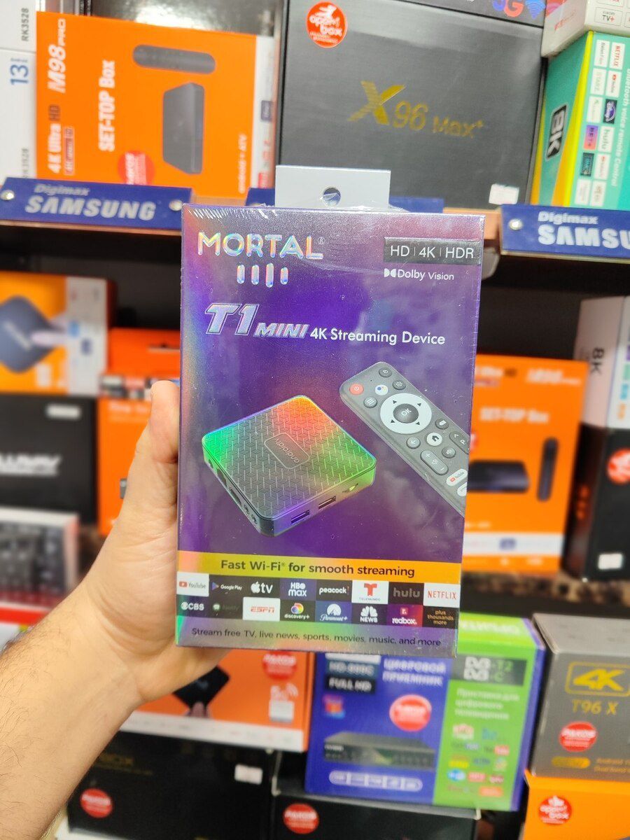 TV box Mortal T1 8ram 128gb Android 14 HDR — Elektronika, Bakı