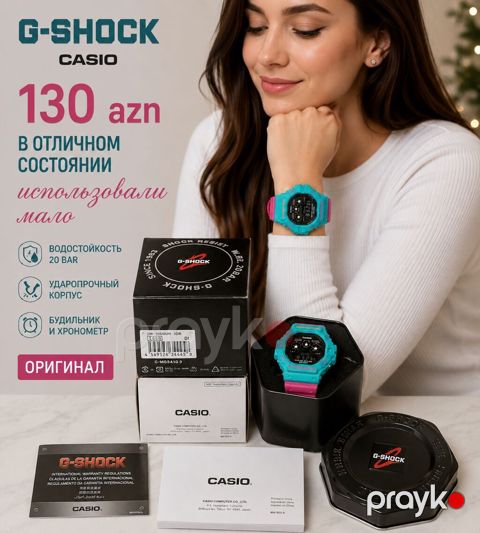 Casio G-Shock qol saatı — orijinal, az işlənmiş