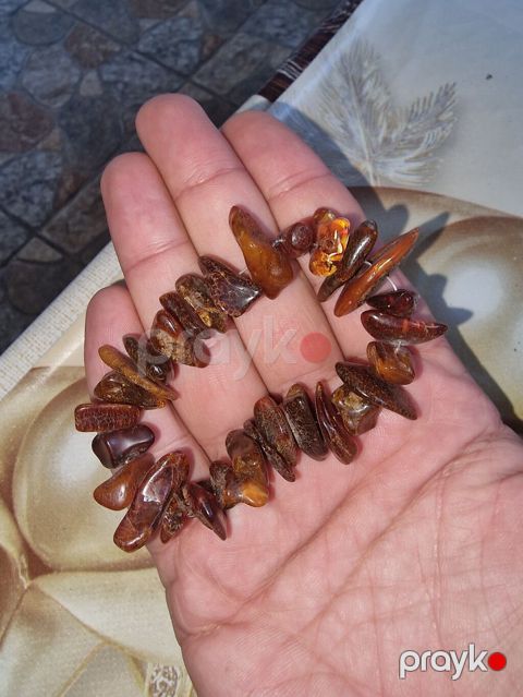 Təbii kəhrəba elastik bilərzik